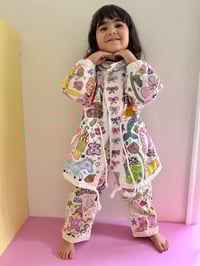 Image 2 of Custom Doodle Drawstring Jacket