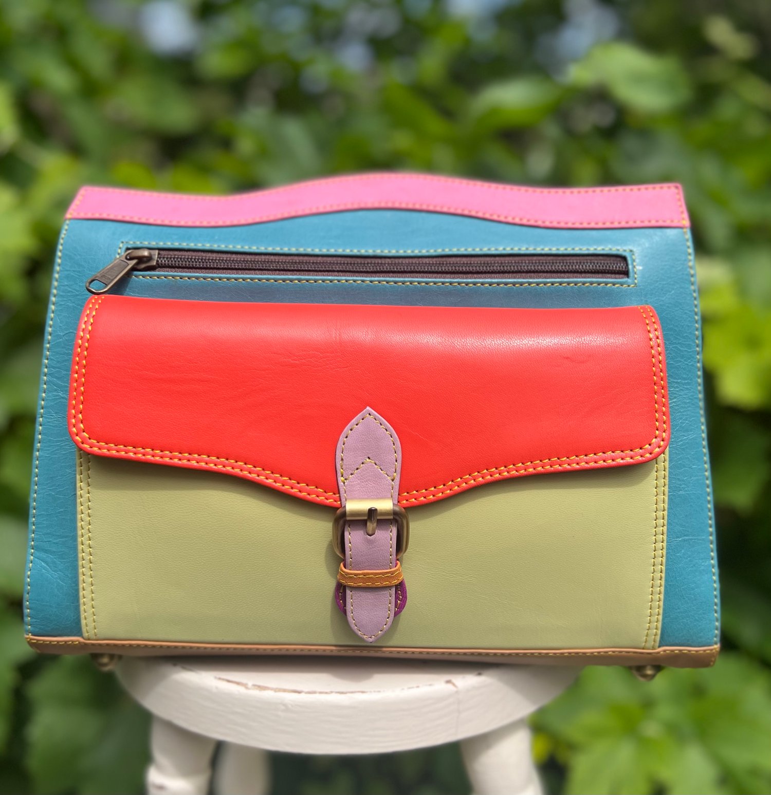 Image of Harlequin Collection - lge multicoloured bag #1B