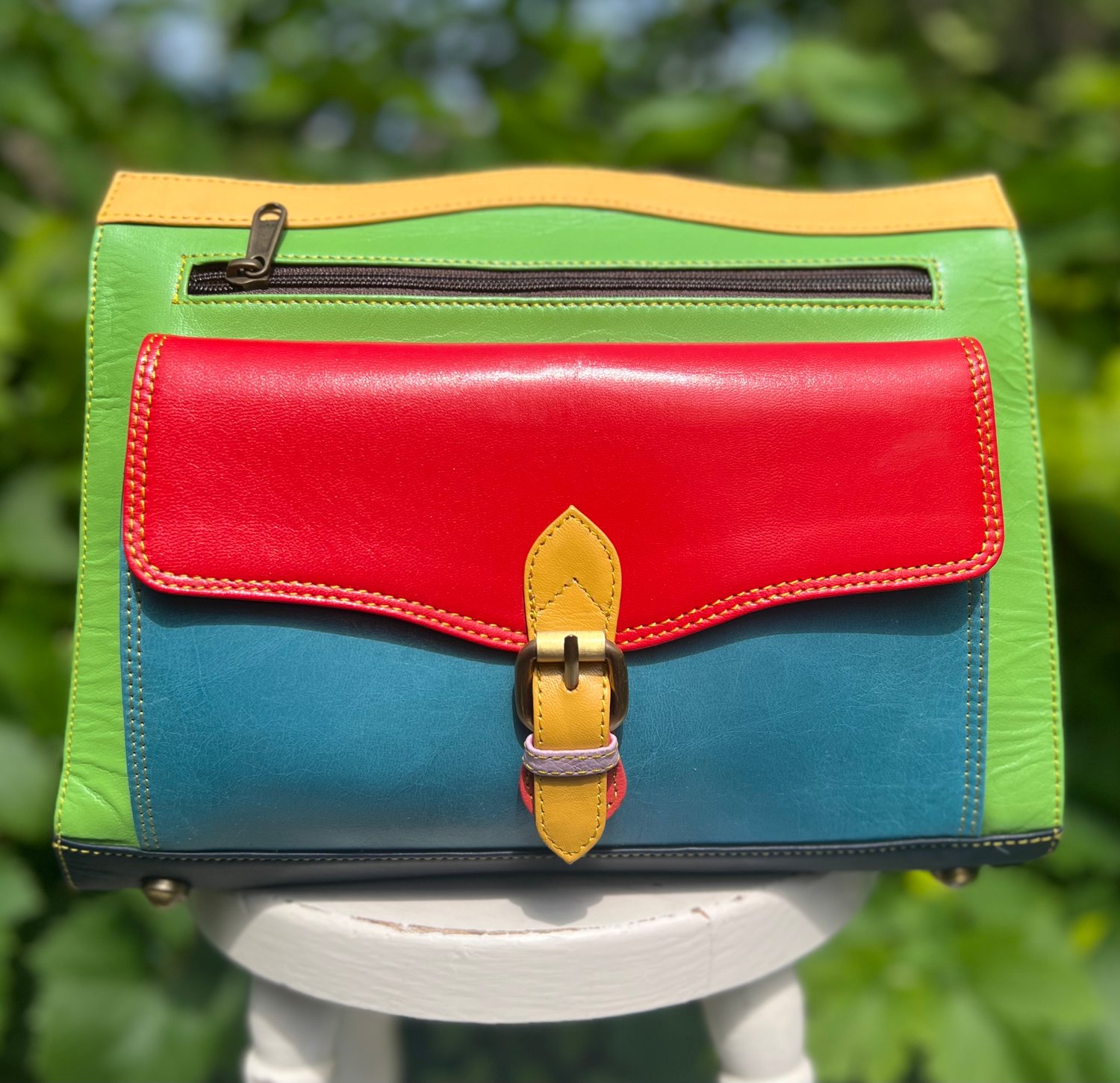 Image of Harlequin Collection - lge multicoloured bag #1C