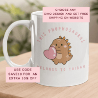 Personalised Dino Mug