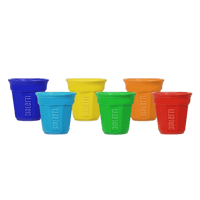 Image 3 of Octagonal Bicchierini Multi Colour (Set 6)