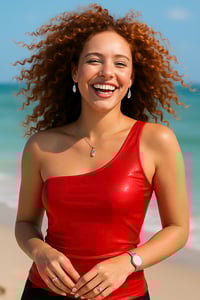 Image 1 of The Elements Wet One Shoulder Top | More Colors Available.