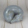 Blue Sighthound Sculpture