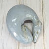Blue Sighthound Sculpture