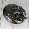 Dark Sparkly Sighthound Sculpture