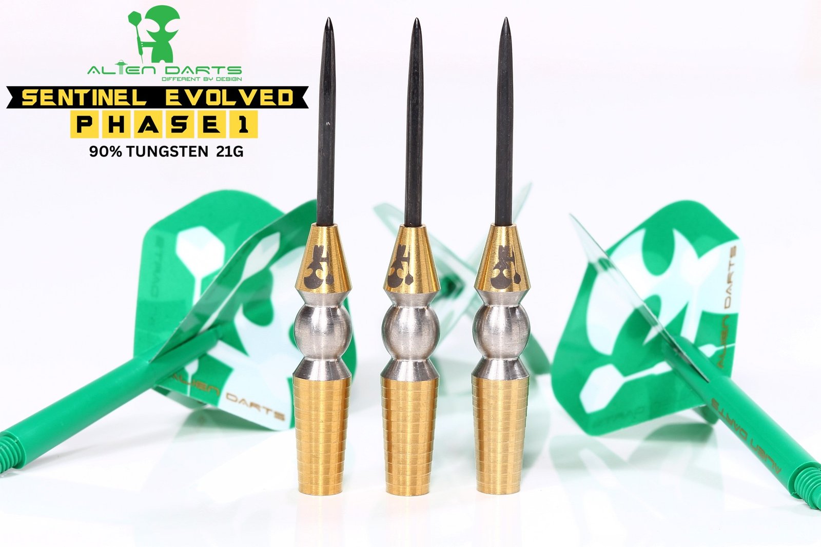 SENTINEL EVOLVED: PHASE 1 Darts 21g 90% Tungsten | Alien Darts