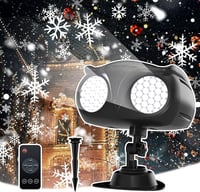 Image 1 of LED snowflake projector light