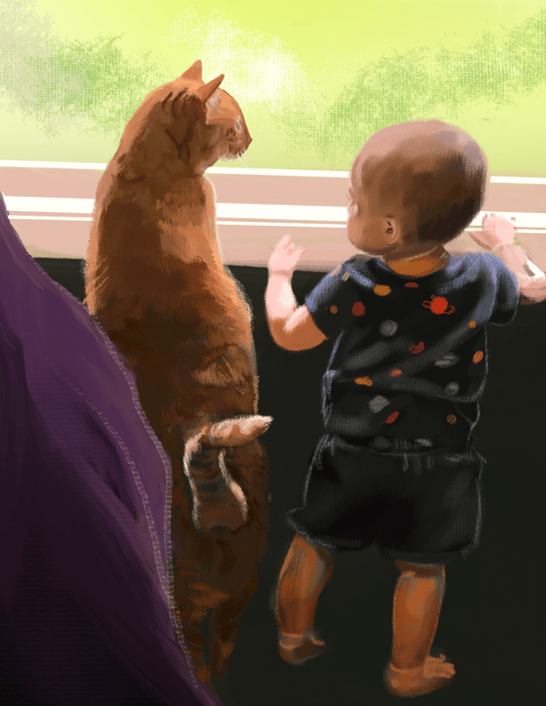 Image of Pet Portrait with child