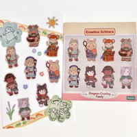 Image 1 of Dungeon Meshi Calico Critter Sticker Sheet