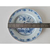 Image 8 of Antique Mid 18th Century 'Chinoiserie' Delftware Plate