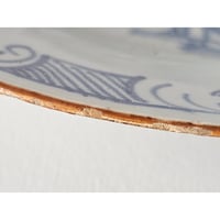 Image 7 of Antique Mid 18th Century 'Chinoiserie' Delftware Plate