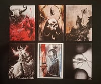 Aruku Akumu Trading Card Set  (6)   (2.5" x 3.5" each)