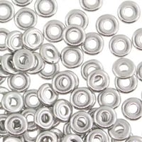 O Beads Crystal Labrador Czech Glass Donut Ring Beads 3.8x1mm 6 grams