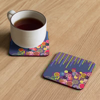 Image 1 of Cygen Divine Designs Touch of Vibrancy Cork-back Coaster