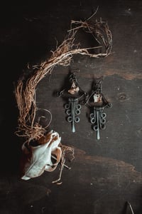 Image 7 of Wire and bone earrings