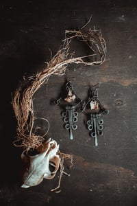 Image 8 of Wire and bone earrings