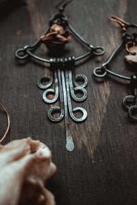 Image 9 of Wire and bone earrings
