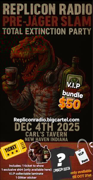 Image of TOTAL EXTINCTION JAGER SLAM PRE PARTY ticket or V.IP