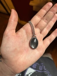 Image 2 of *CUSTOM* Crown Gallery Oval Memorial Necklace