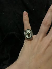 Image 2 of Beaded Southwestern Beetle Ring