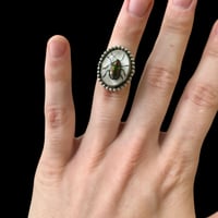 Image 1 of Beaded Southwestern Beetle Ring