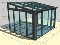 Backyard Glass Garden House – Aluminum Frame