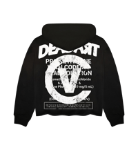 Image 2 of BLACK SUN-DRIED ART FEIN ZIP-UP