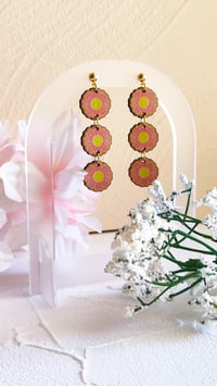 Image 2 of Flower Tiered Earrings