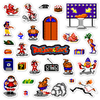 Image 1 of ToeJam & Earl Sticker Set (28 Pieces)