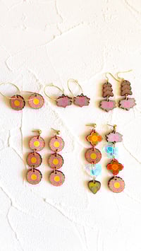 Image 2 of Flower & Lotus Hoops