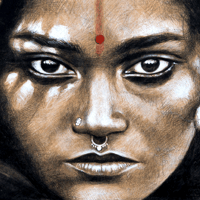 Image 2 of Paper Art Print - "Shree Dhanalakshmee Nath"