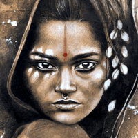 Image 3 of Paper Art Print - "Shree Dhanalakshmee Nath"