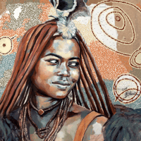Image 2 of Paper Art Print - "Opuwo"