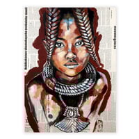 Image 1 of Paper Art Print - "Enfant Himba"
