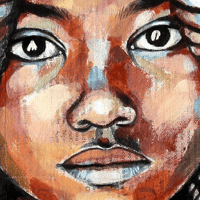 Image 3 of Paper Art Print - "Enfant Himba"