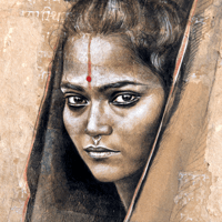 Image 3 of Canva Art Print - "Shree"