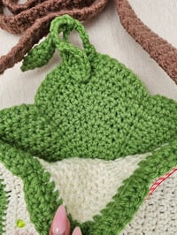Image 4 of Crochet GREEN Apple Bag