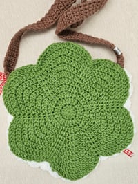 Image 5 of Crochet GREEN Apple Bag