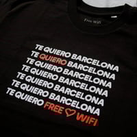 Image 2 of Te Quiero Barcelona Black T- Shirt 
