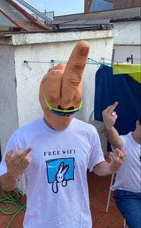 Image 3 of Sad Rabit White T-Shirt 