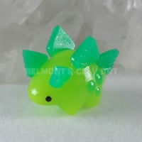 Image 1 of 🍃 "Translucent" Leafy Stegosaurus - "Kawaii"