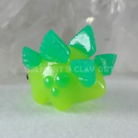 Image 4 of 🍃 "Translucent" Leafy Stegosaurus - "Kawaii"