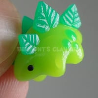 Image 5 of 🍃 "Translucent" Leafy Stegosaurus - "Kawaii"