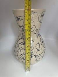 Image 2 of Blue and white stoneware vase 