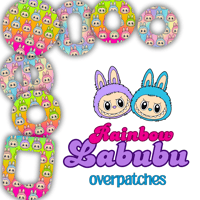 Image 1 of Rainbow Labubu Overpatches