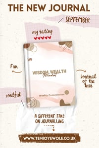 Wisdom Wealth Mindset - Consecration journal 