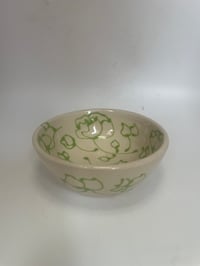 Image 1 of Small green and white dish 
