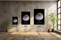Image 3 of Ceres Dwarf Planet Vertical Poster, NASA/Space Exploration Series