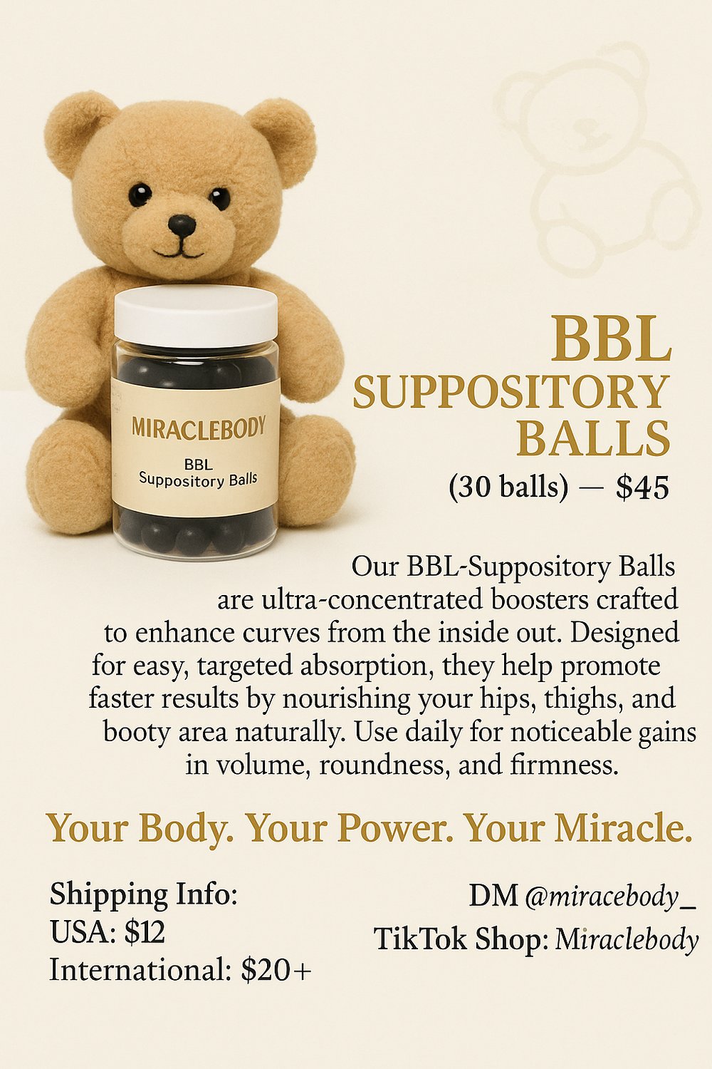 Image of Miraclebody suppository balls 