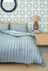 Image 2 of Palm Canyon Drive Duvet Cover Set - High Tide
